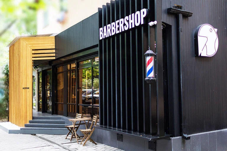 fachada da barbearia